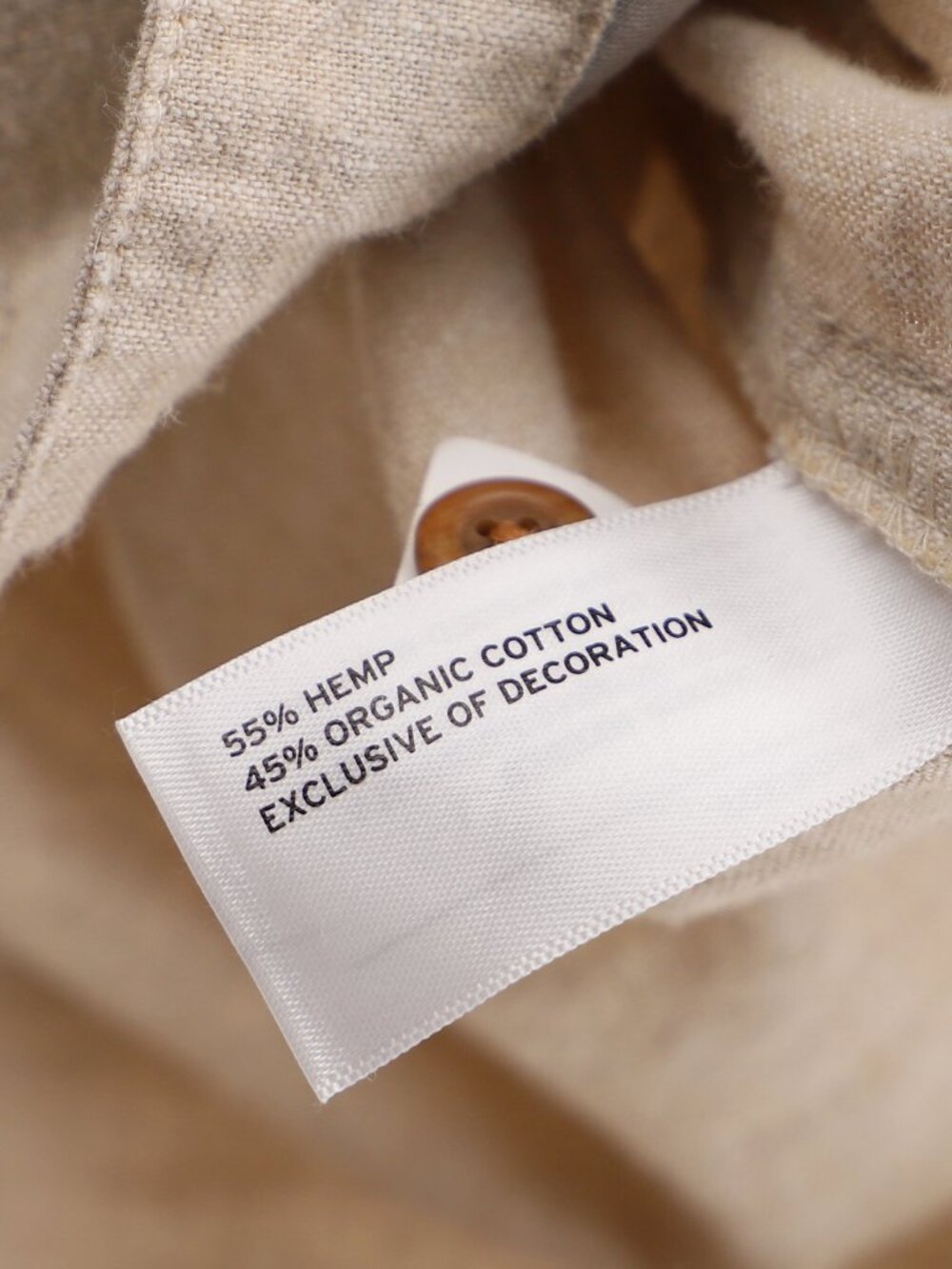 DULUTH TRADING CO. Women's Artisan Hemp Duster Shirt in Beige Size L - Picture 7 of 7